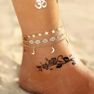 3/$30 💛 3pc Charm Anklet
